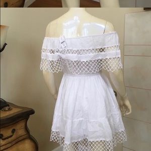 LF Millau white off the shoulder dress